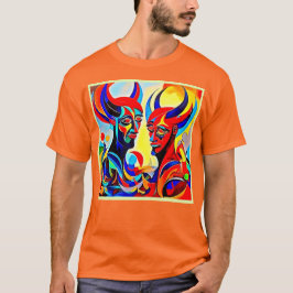 Kraftig utformning av spritpar t shirt