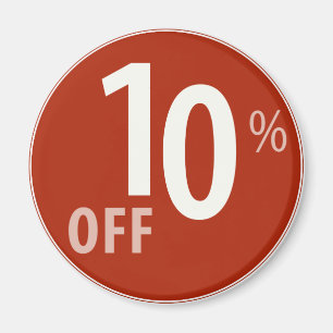 Kraftiga 10% AV SALE undertecknar - magneter