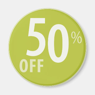 Kraftiga 50% AV SALE undertecknar - magneter