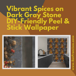 Kraftiga kryddor på Mörk Grått Stone DIY Peel & St