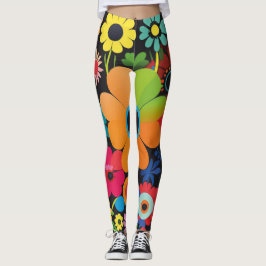 Kraftiga "Vintage Spark"-skinn i en Multifärgad Sp Leggings