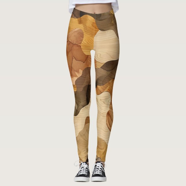 Kraftigt Anpassningsbar Spandex Kompressionslegeri Leggings (Framsida)