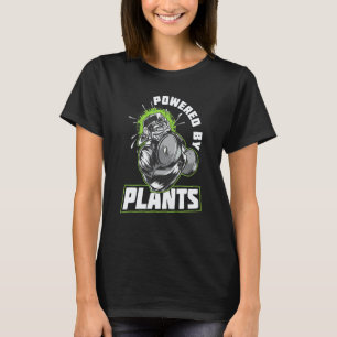 Kraftigt Av Växter Vegan Kroppsbyggande Vegetarian T Shirt