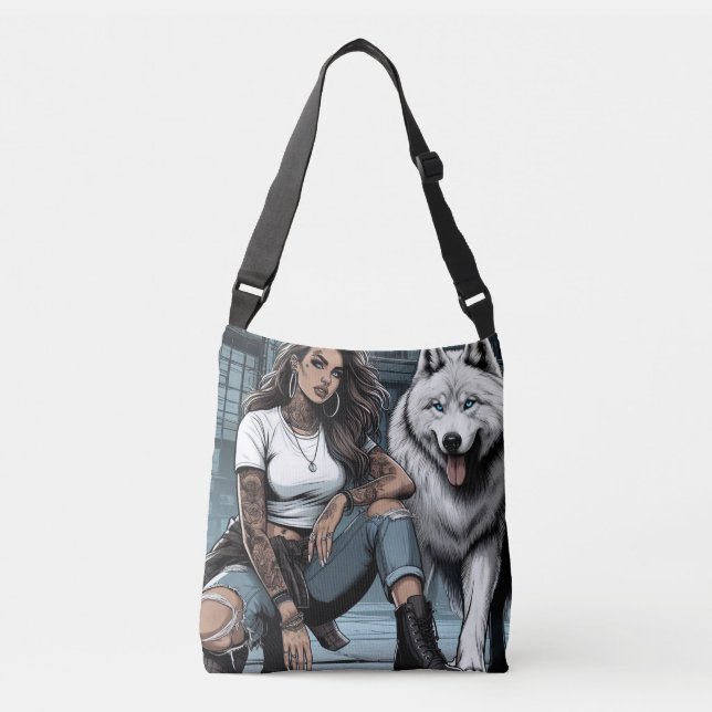 Kraftigt, fritt och hänsynslöst. axelväska (Framsida)