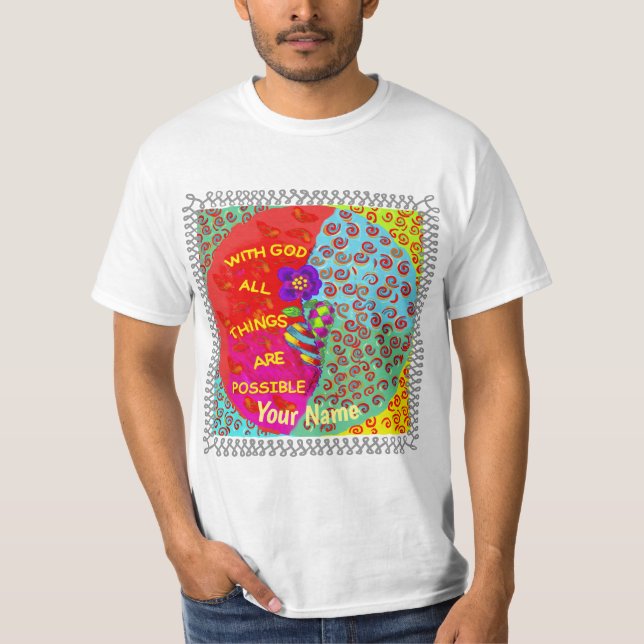 Kraftigt kristen t-shirt  (Framsida)