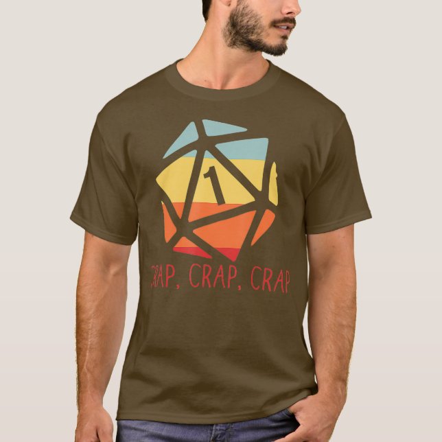 Kraftigt Misslyckas Fumble-spel för Crap Crap Crit T Shirt (Framsida)