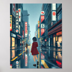 Kraftigt regn i tokyo 1 poster