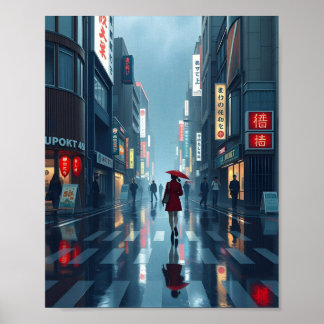 Kraftigt regn i tokyo 2 poster