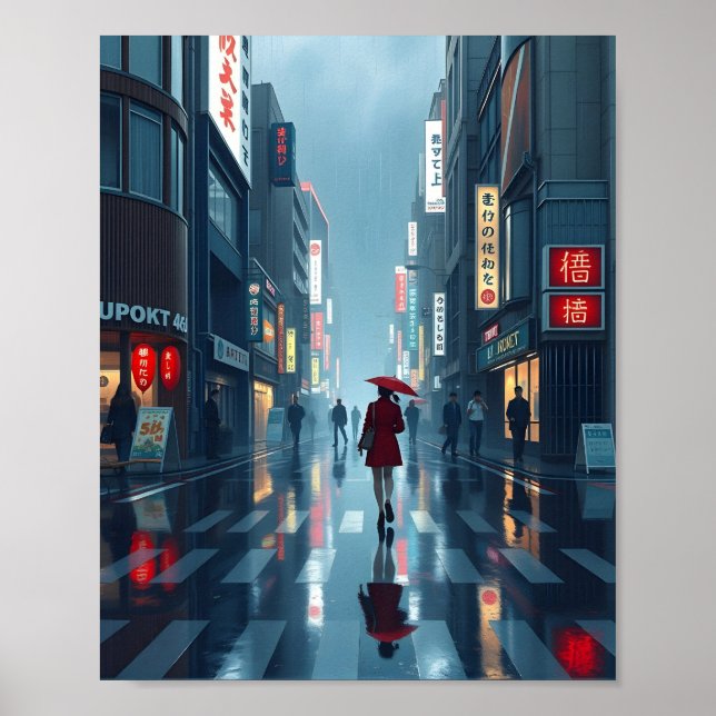 Kraftigt regn i tokyo 2 poster (Framsidan)