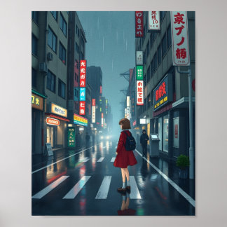 Kraftigt regn i tokyo 3 poster