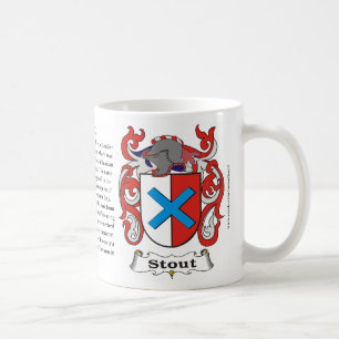 Kraftigt, ursprung, det menande och vapenskölden kaffemugg