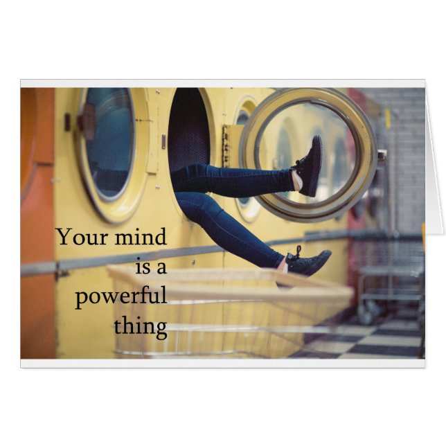 Kraftigt varar besvärad hälsningskort (Framsidan Horizontal)