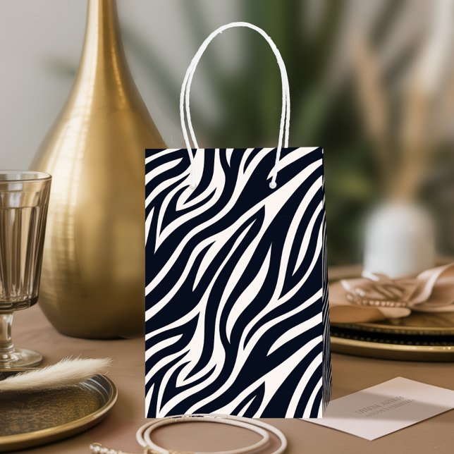 Kraftigt zebraskinmönster Svart & Vitt ID1151 (Skapare uppladdad)