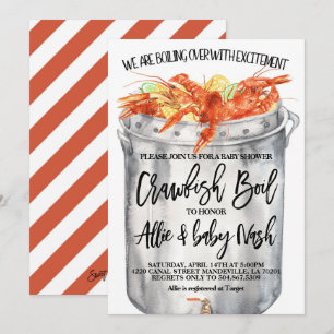 Kräftkok Baby Shower Inbjudan