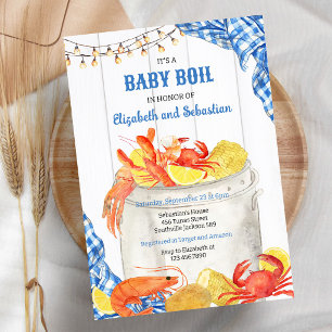 Kräftkok Baby Shower Inbjudan