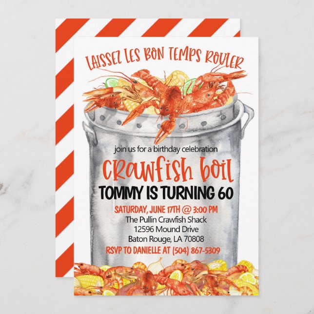 Kräftkoksinbjudan Inbjudningar (Fram/baksida)