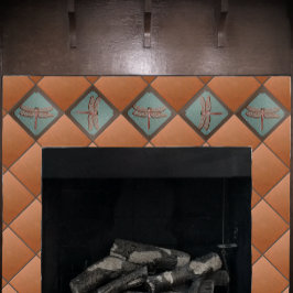 Kraftledare Dragonfly Tile, Grönt och koppar Kakelplatta