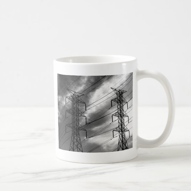 Kraftledningdblbw Kaffemugg (Höger)