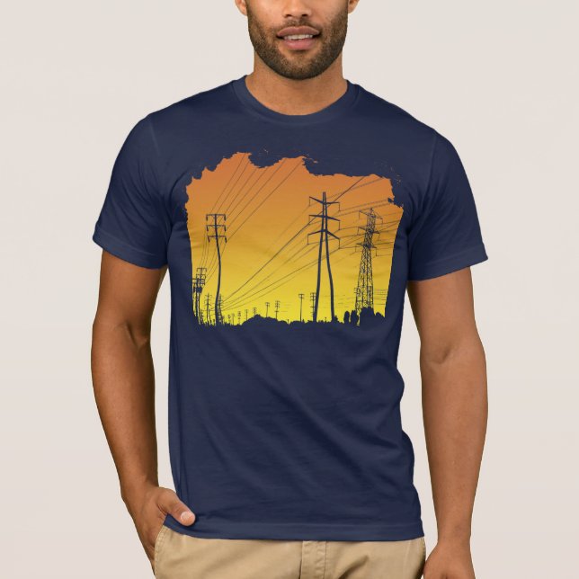 Kraftledningt-skjorta Tröja (Framsida)