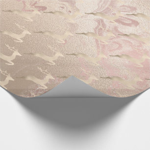 Kräftmarmor från Ro Guld, julrenar från mönster Presentpapper
