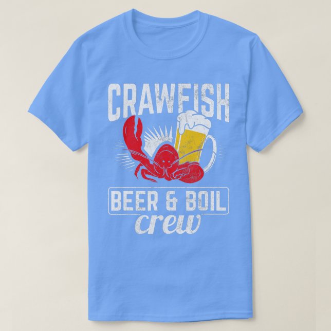 Kräftor Beer Boil Crew Crayfish Mudbug Seafood B T Shirt (Design framsida)