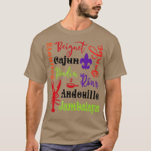 Kräftor Beignet Gumbo Jambalaya Tunnelbanan Bayou  T Shirt