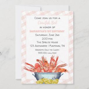 Kräftor Boil 1a Birthday Call for Girl Julkort