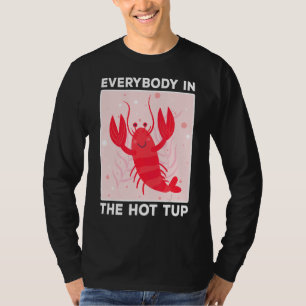 Kräftor Boil All in Hett Tub Mardi Gras T Shirt