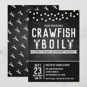 Kräftor Boil Cajun Förlovningsfest Call