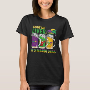 Kräftor Boil CloUp Liver Mardi Gras Beer Drinki T Shirt