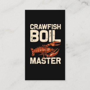 Kräftor Boil Cook Humor Seafood Foodie Visitkort