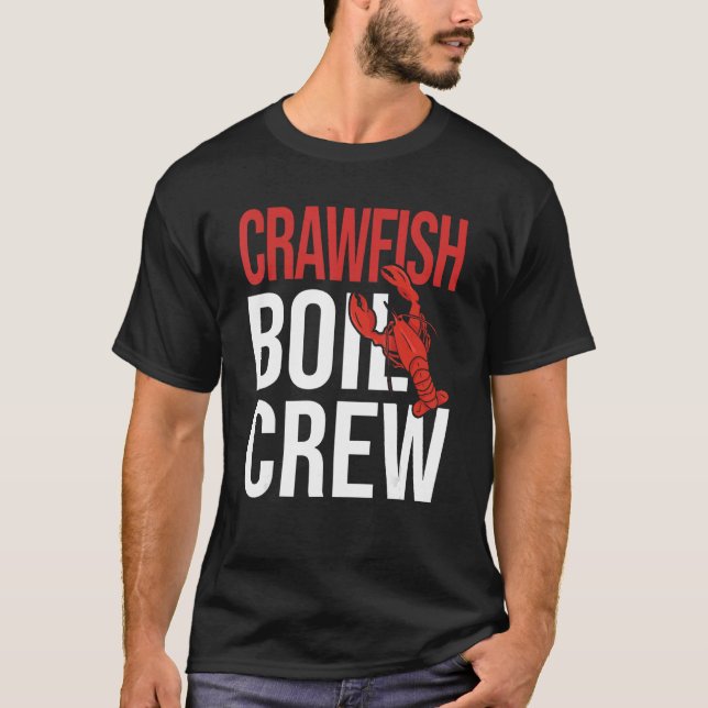 Kräftor Boil Crew Crayfish Sea Food Kräftor T Shirt (Framsida)