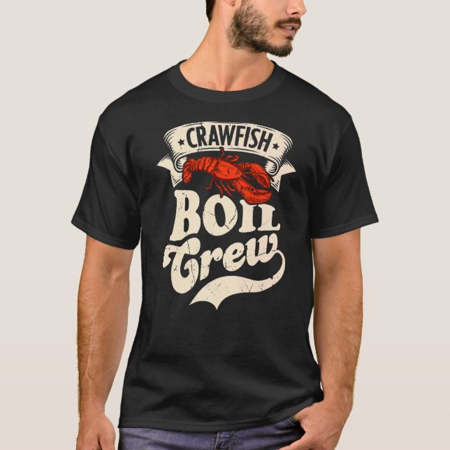Kräftor Boil Crew Crayfish Seafood Party T Shirt (Framsida)