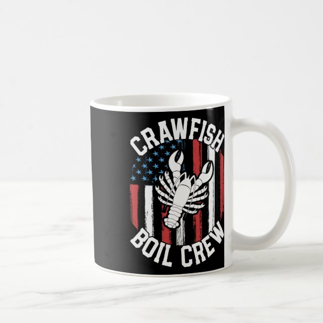 Kräftor Boil Crew Funny Cajun Shirts För manar Mar Kaffemugg (Höger)