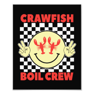 Kräftor Boil Crew Kräftor Season Kräftor Ansikte Fototryck