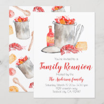 Kräftor boil Familj Reunion - inbjudan