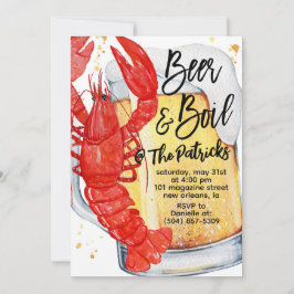 Kräftor Boil-inbjudan Inbjudningar