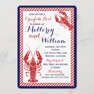 Kräftor Boil-inbjudan Inbjudningar