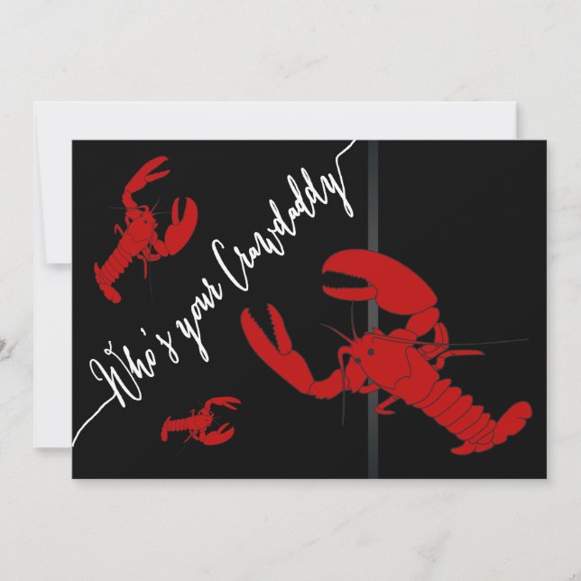 Kräftor Boil Inbjudningar (Framsida)