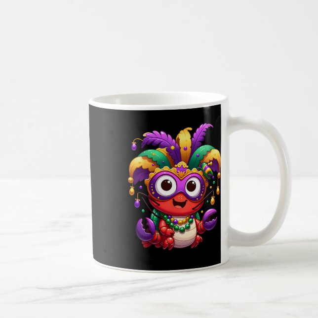 Kräftor Boil Mardi Gras Costume MasqueraManar Wo Kaffemugg (Höger)