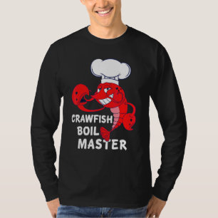 Kräftor Boil Master Cajun Seafood Festival Vintag T Shirt
