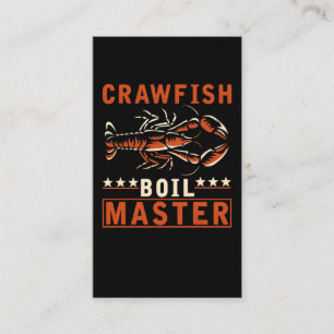 Kräftor Boil Master Funny Crayfish Cook Visitkort