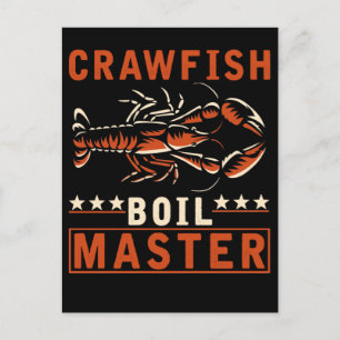 Kräftor Boil Master Funny Crayfish Cook Vykort