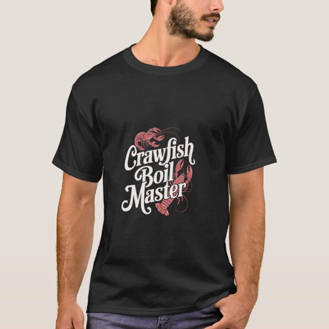 Kräftor Boil Master Seafood Cajun Cooking — T Shirt (Framsida)