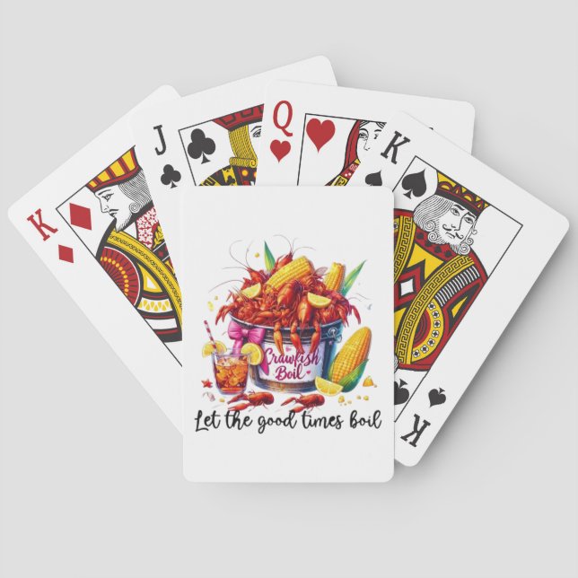 Kräftor Boil-parkeringskort Casinokort (Baksidan)