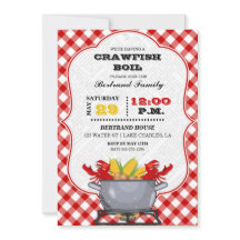 Kräftor Boil Pot Red Checkered Gingham