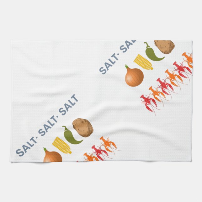 Kräftor Boil Recipe Thermal Tumbler Kökshandduk (Horisontell)