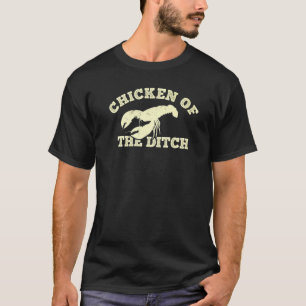 Kräftor Chicken Ditch Retro Cajun Food T Shirt