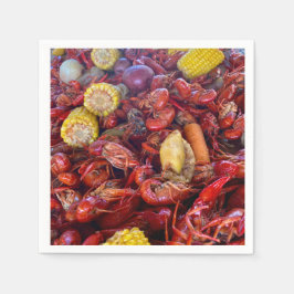 kräftor cocktail pappersservett