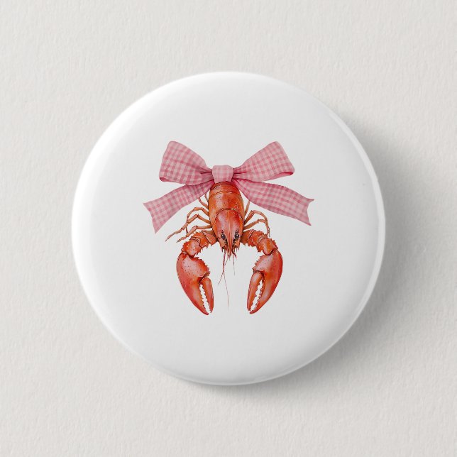 Kräftor Coquette Bow Kräftor Boil Lobster Cajun Knapp (Framsida)
